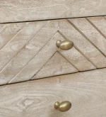 Bizerk Solid Wood Bedside Table With Drawers - Image 8