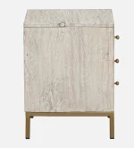 Bizerk Solid Wood Bedside Table With Drawers - Image 6